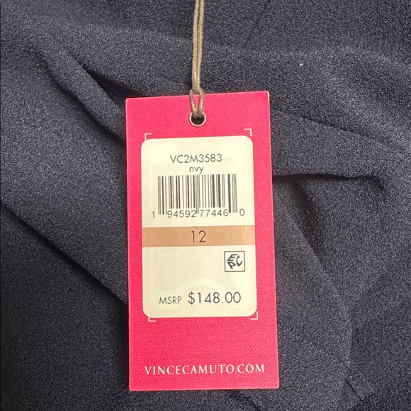 NWT VINCE CAMUTO
V Neck Front Tie Jumpsuit - Picture 8 of 8